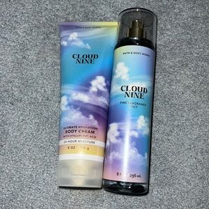 BBW  2pc cloud Nine BODY CREAM/mist